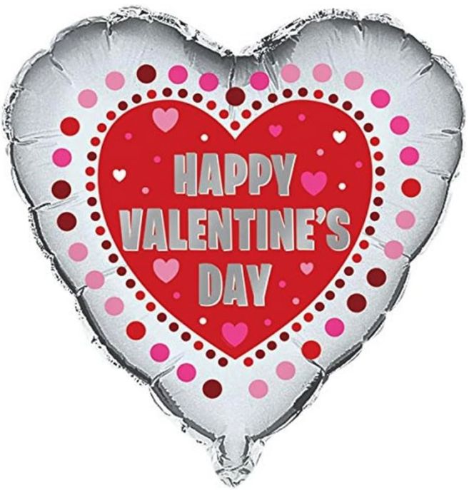 18" HEART RADIANT HAPPY VALENTINE