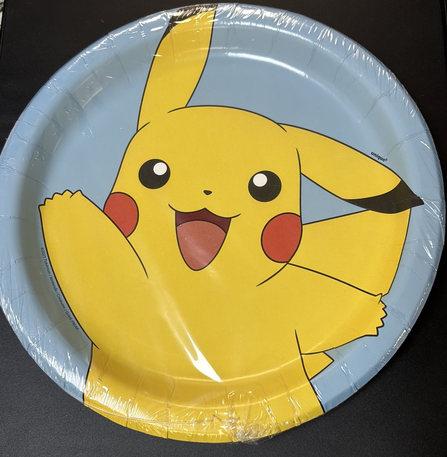 PAPER PLATE LARGE POKEMON