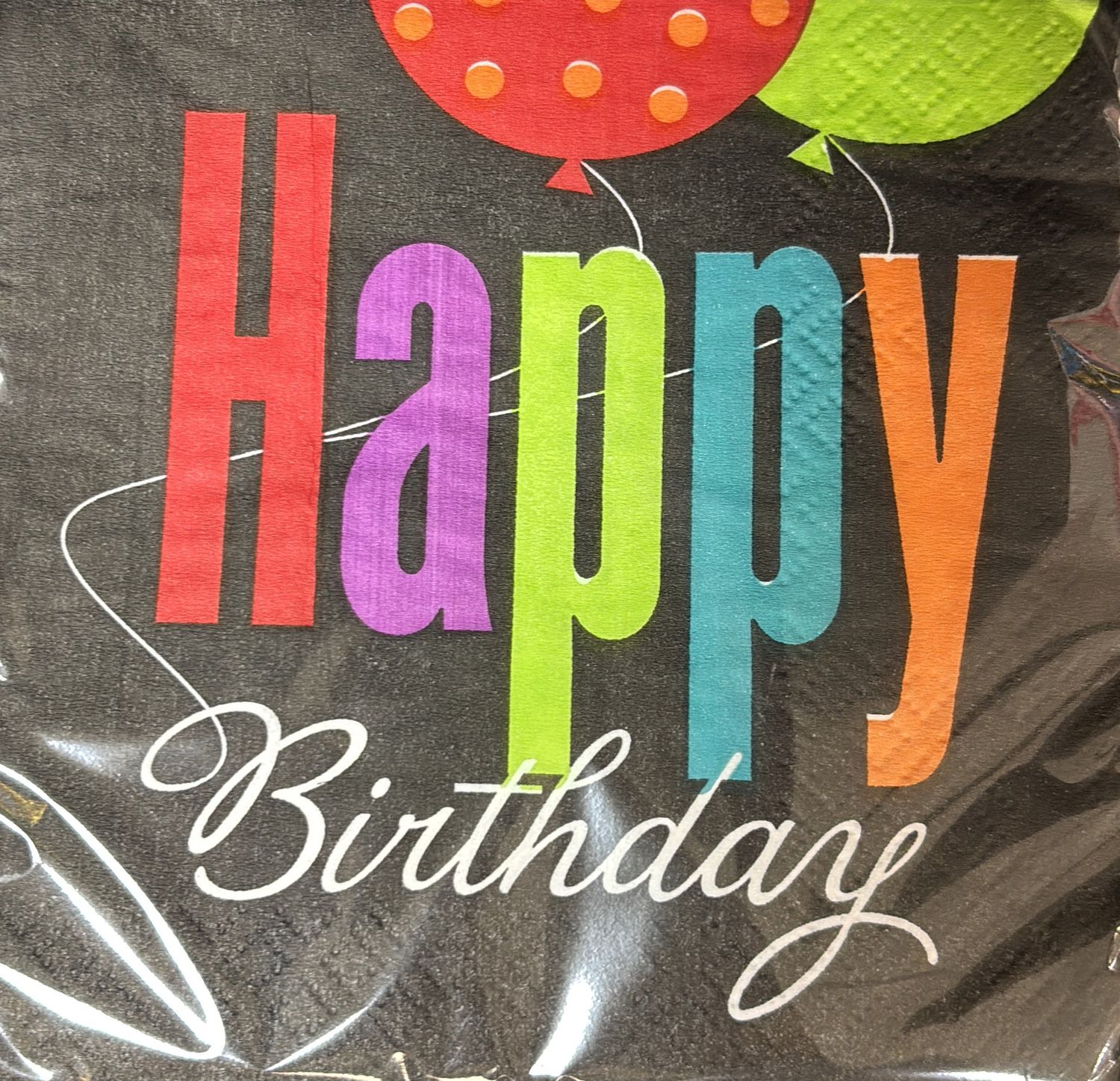 BEVERAGE NAPKIN BIRTHDAY CHEER