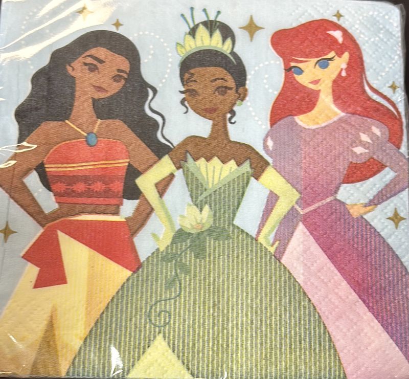 BEVERAGE NAPKIN DISNEY PRINCESS
