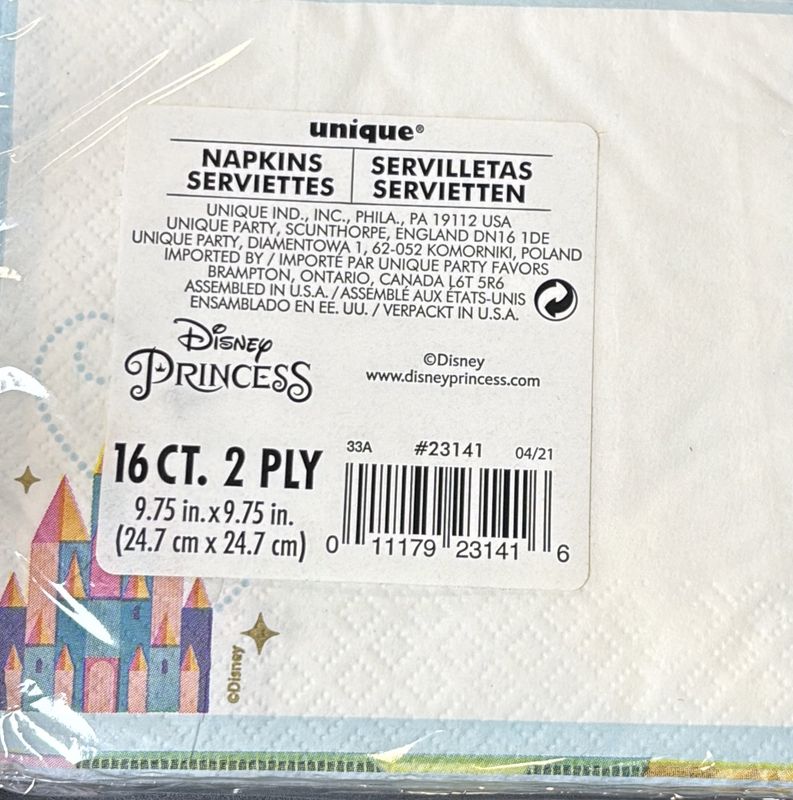 Beverage Napkin Disney Princess