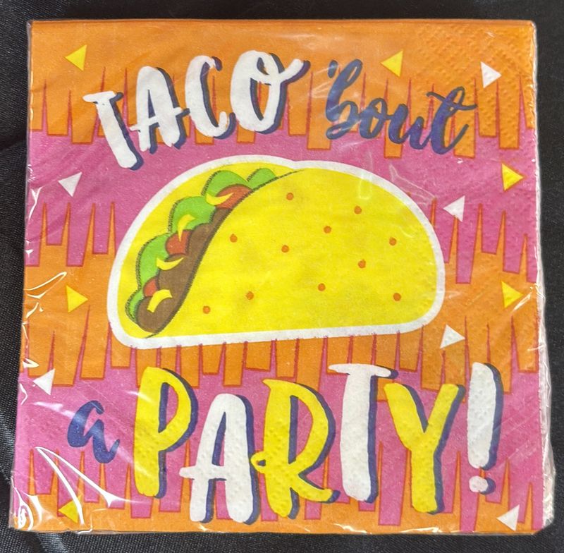 BEVERAGE NAPKIN FIESTA FUN TACO