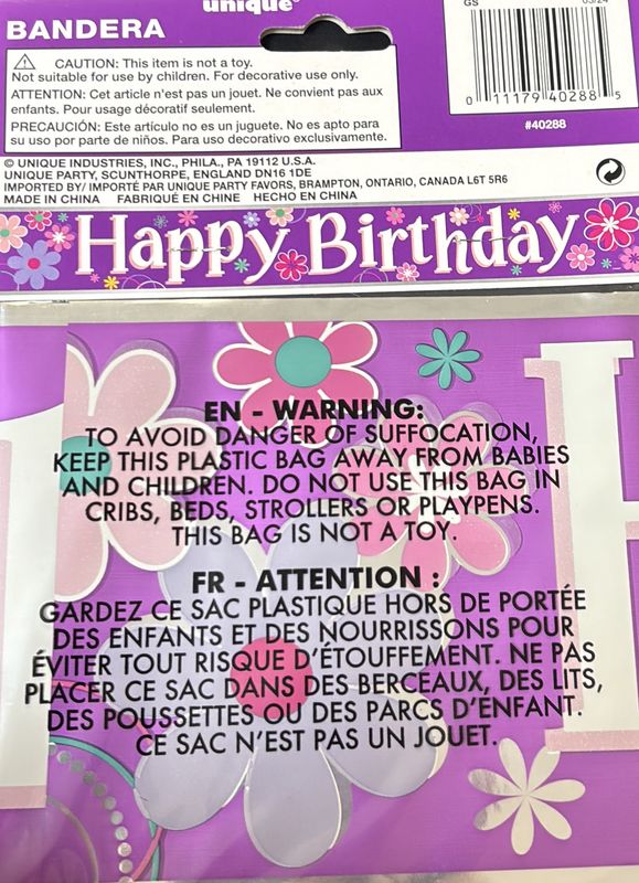 Banner Birthday Blossom