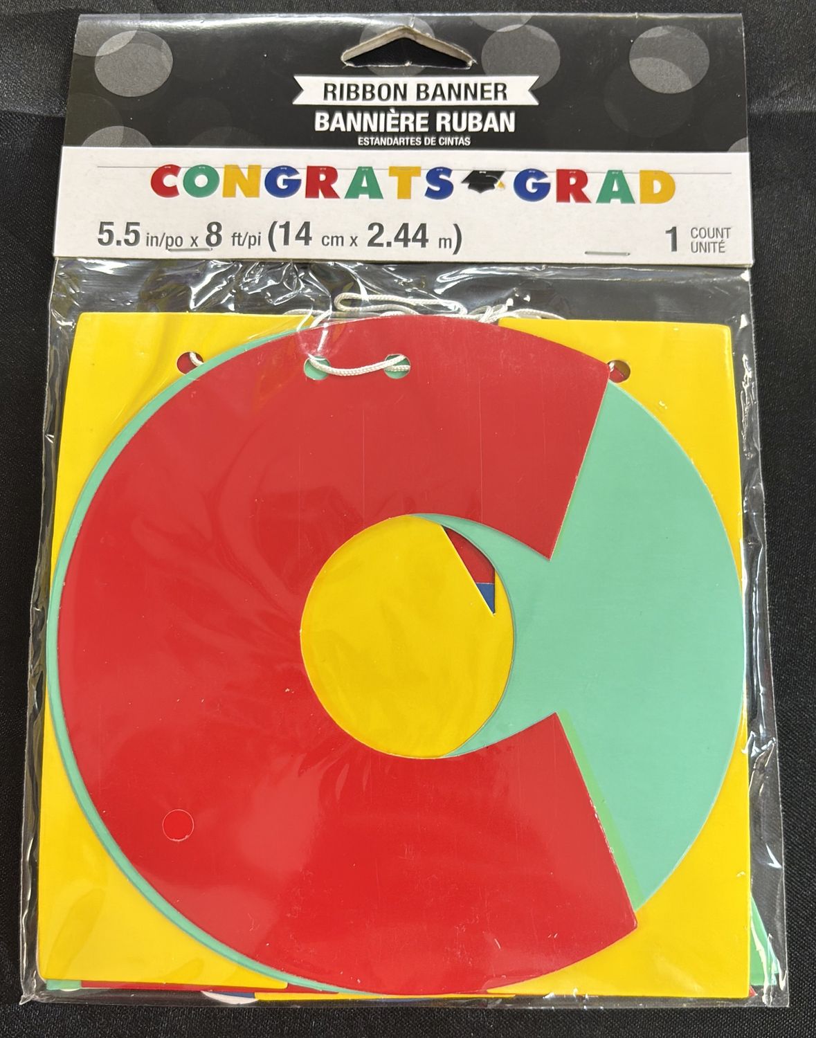 CONGRATS GRAD COLORFUL BANNER