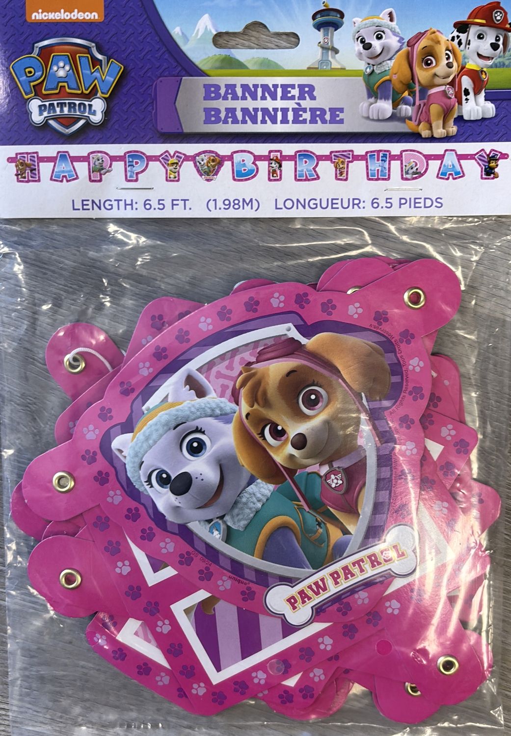 BANNER PAW PATROL GIRL
