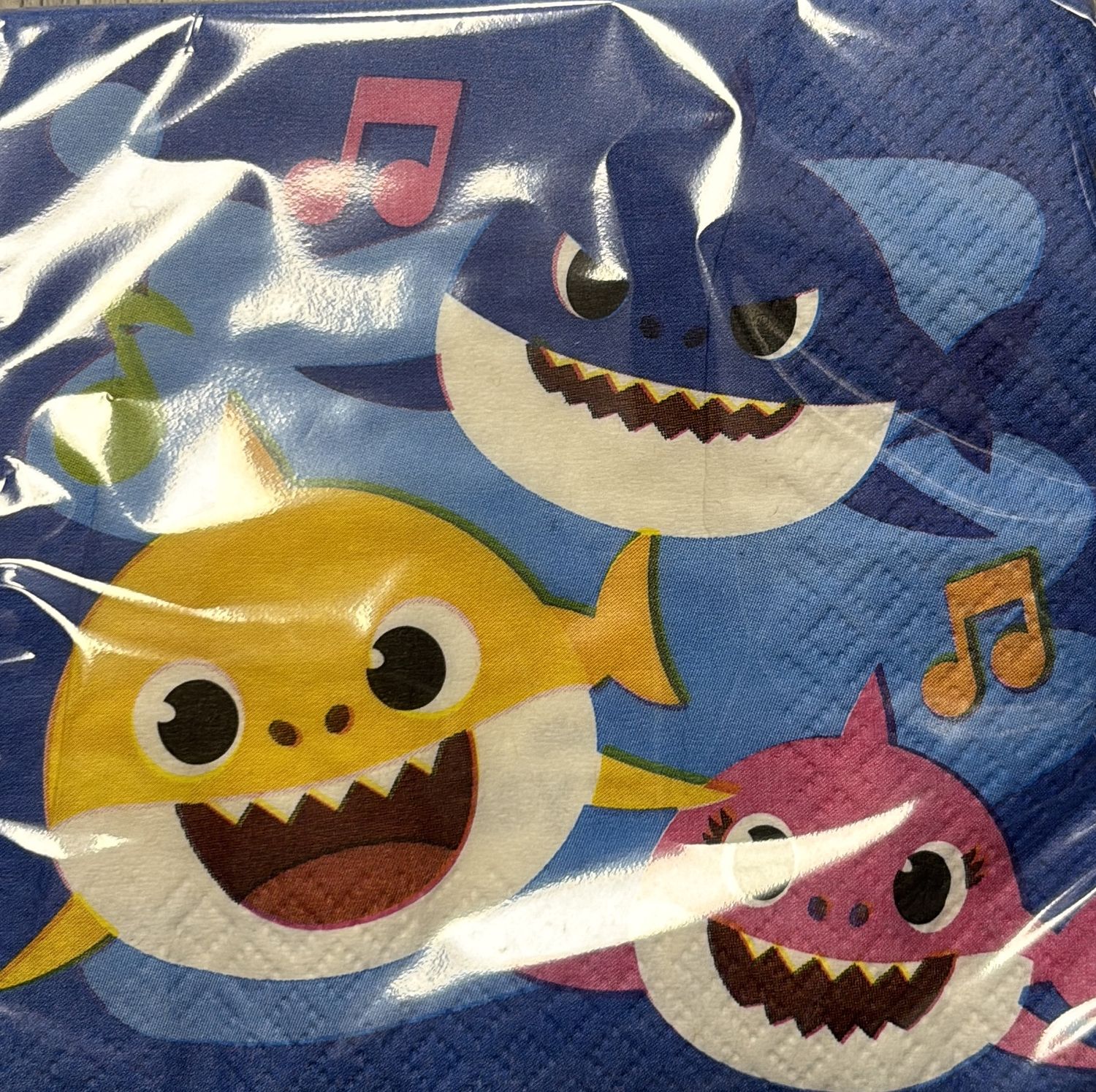 BEVERAGE NAPKIN BABY SHARK