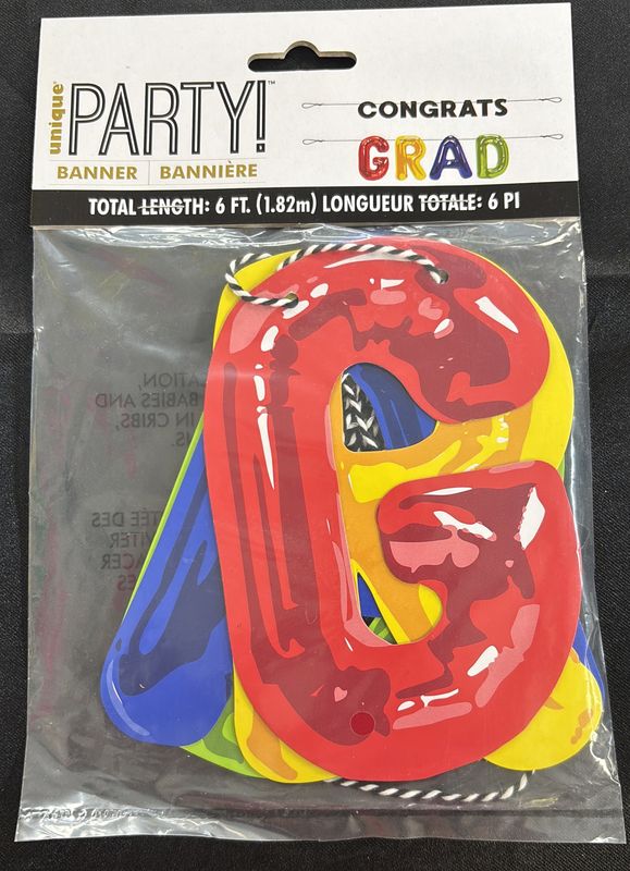 BANNER BALLOON GRAD LETTER