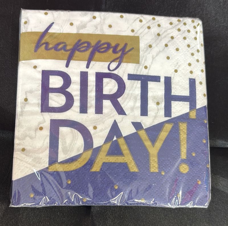 BEVERAGE NAPKIN HBD TO YOU