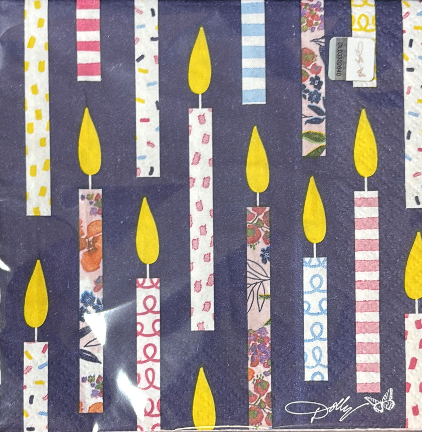 CELEBRATE FLORAL BEVERAGE NAPKIN