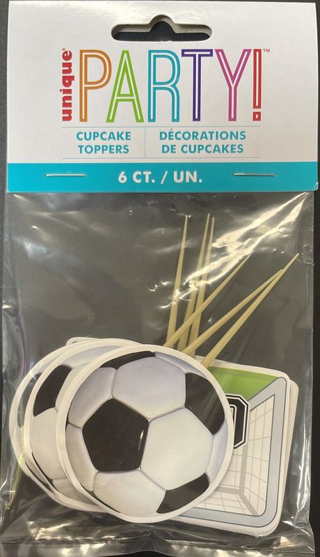 SOCCER CUPCAKE TOPPER
