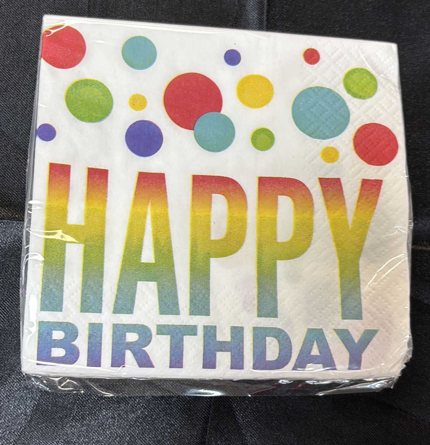 BEVERAGE NAPKIN RAINBOW SPOTS