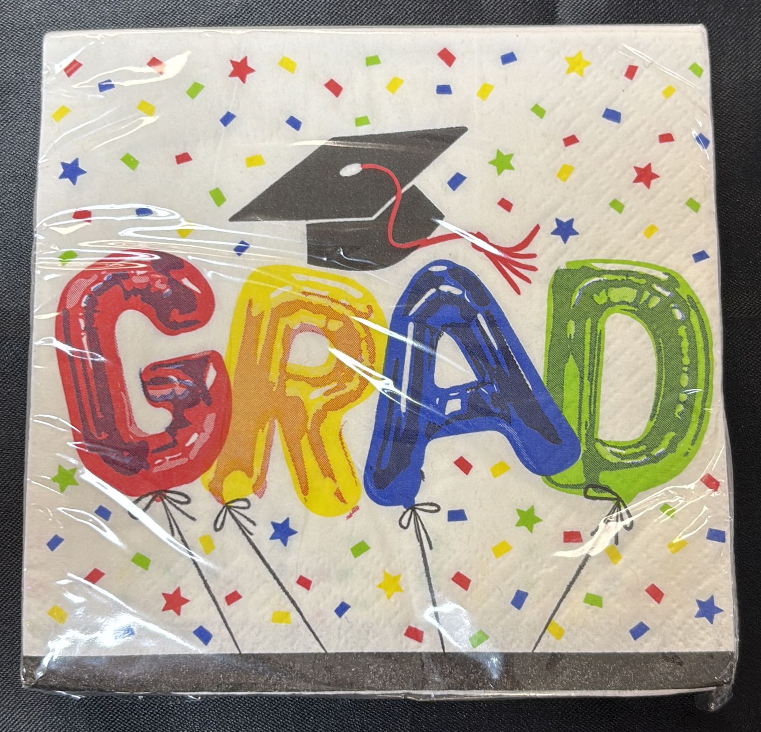 BEVERAGE NAPKIN LETTER BALLOON GRAD