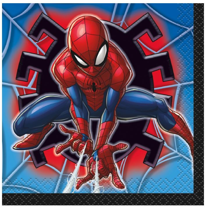 BEVERAGE NAPKIN SPIDERMAN