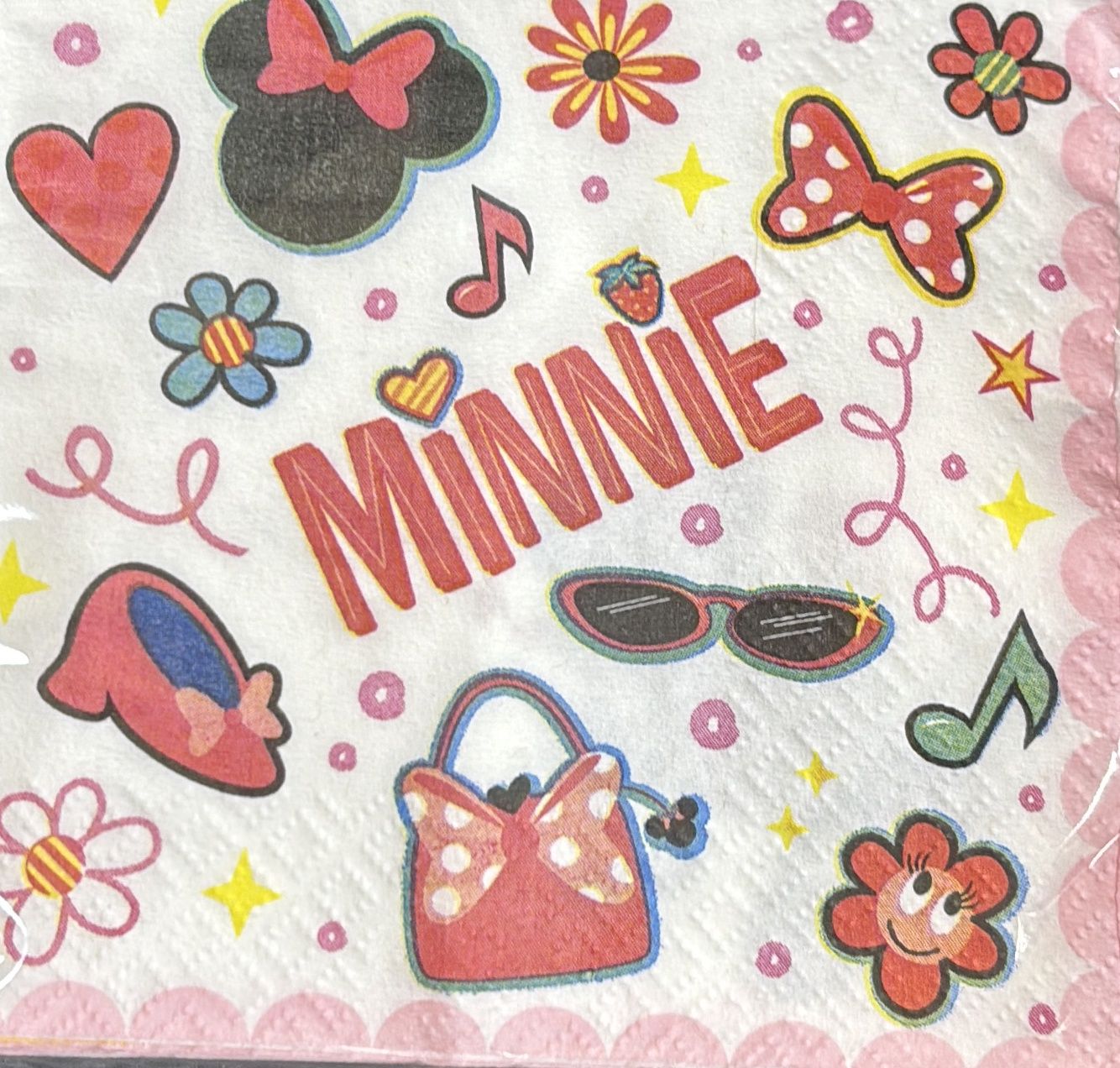 BEVERAGE NAPKIN MINNIE MOUSE