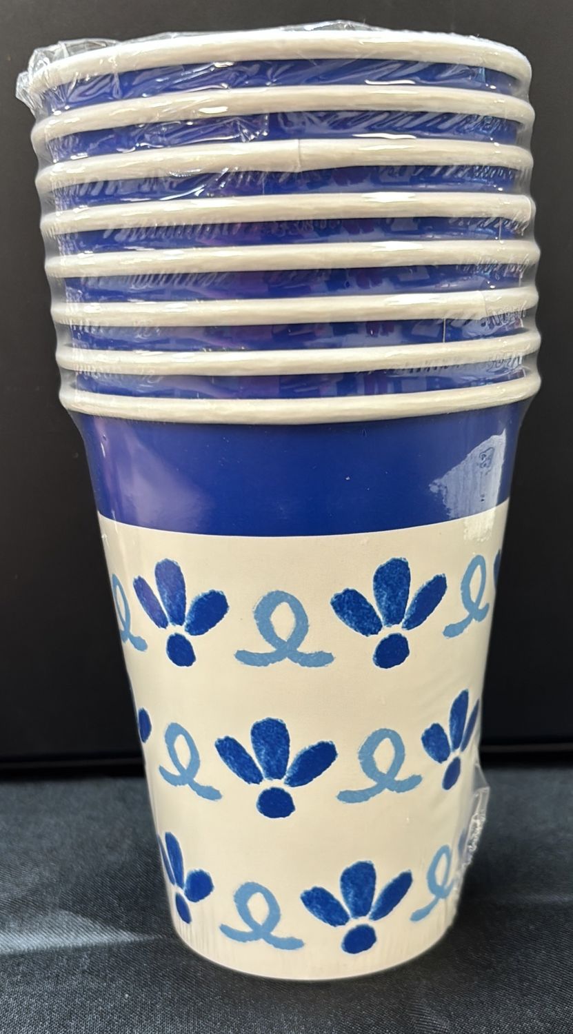 BLUE WILLOW SAULE CUPS