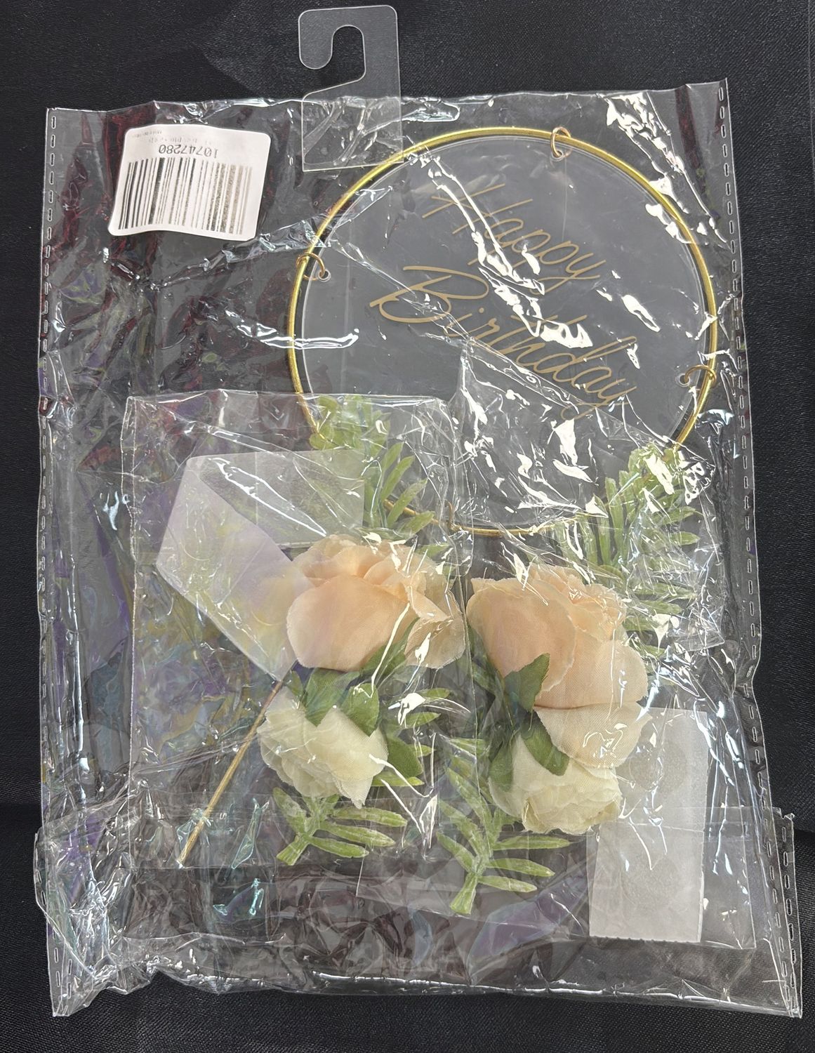 HBD 3PC SET CAKE TOPPER