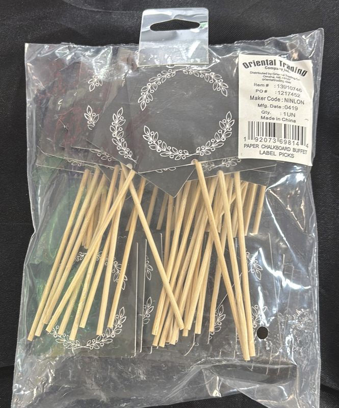 BUFFET LABEL PICK CHALKBOARD