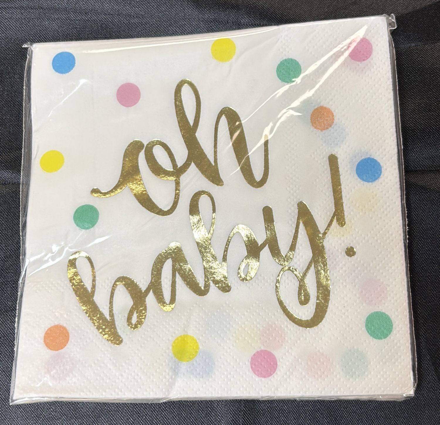 BEVERAGE NAPKIN OH BABY