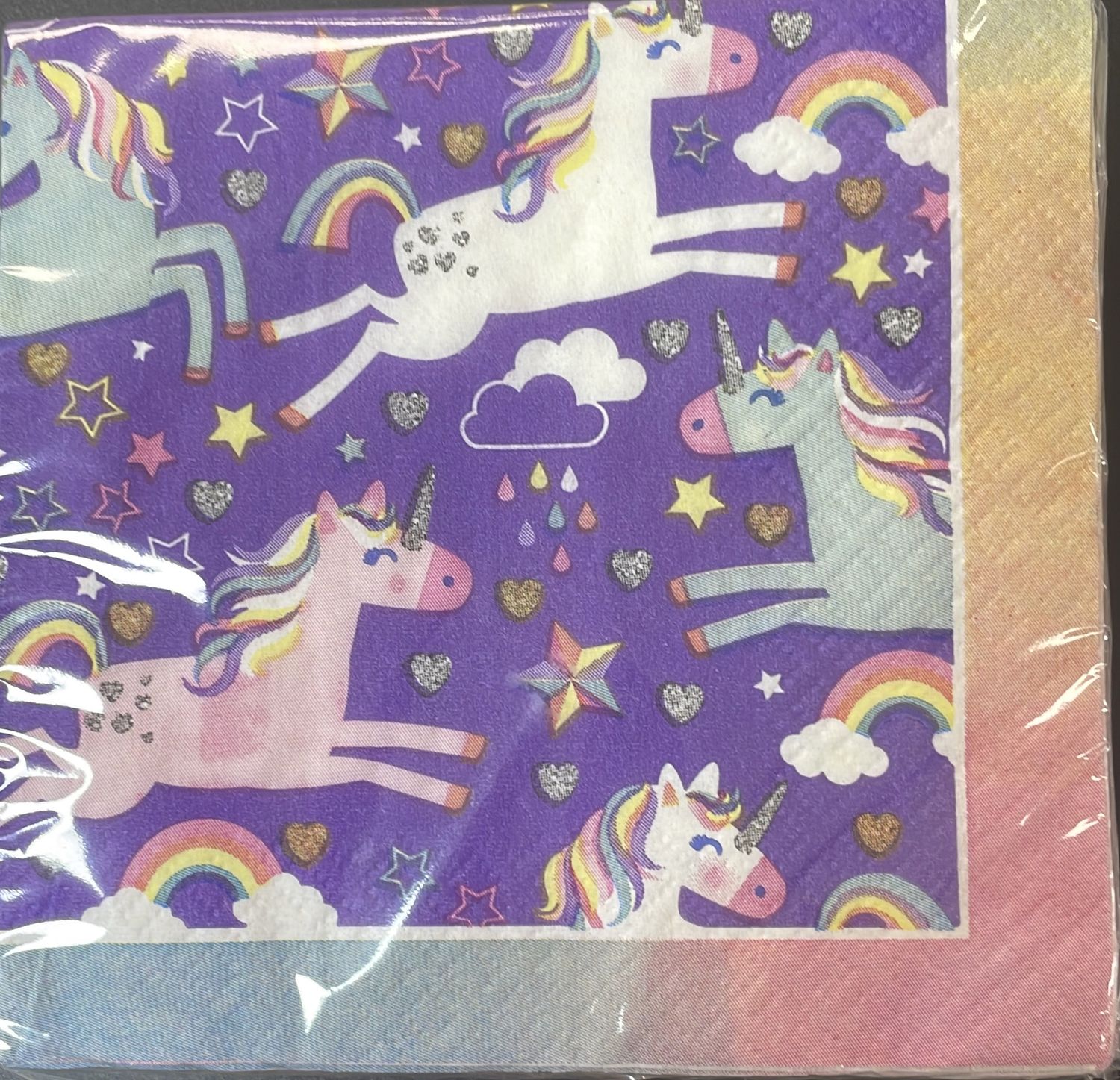 BEVERAGE NAPKIN UNICORN