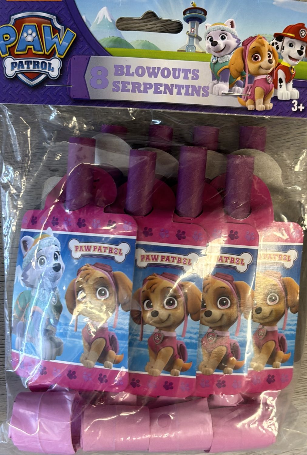 PINK PAW PATROL BLOWOUTS