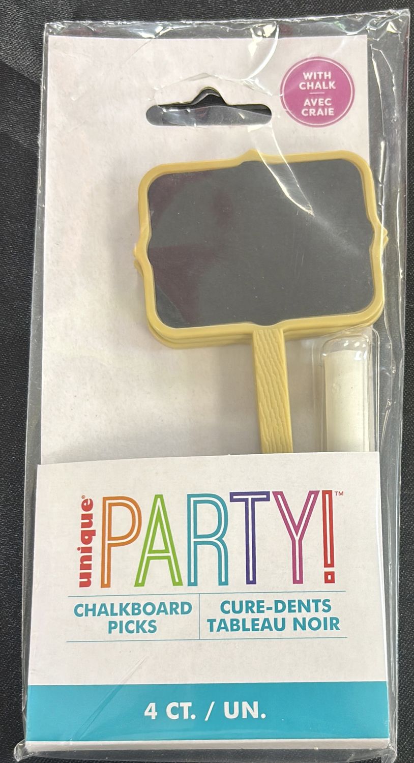 CHALKBOARD PICKS WITH CHALK