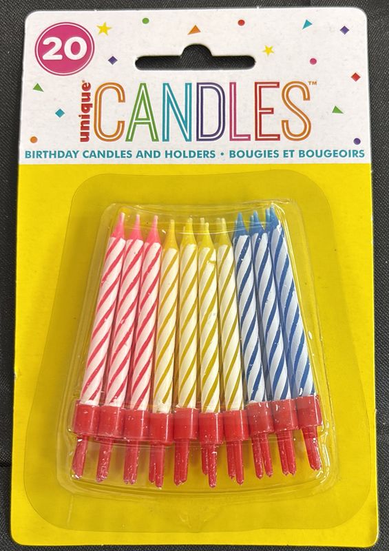 CANDLES BDAY IN HOLDERS