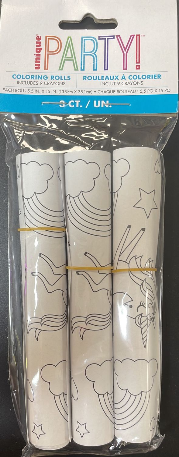 COLORING ROLLS UNICORN