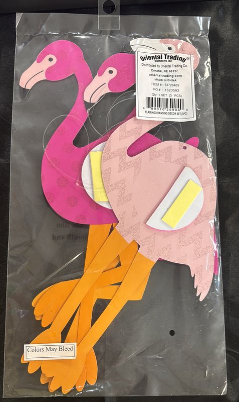 FLAMINGO HANGING DECOR SET