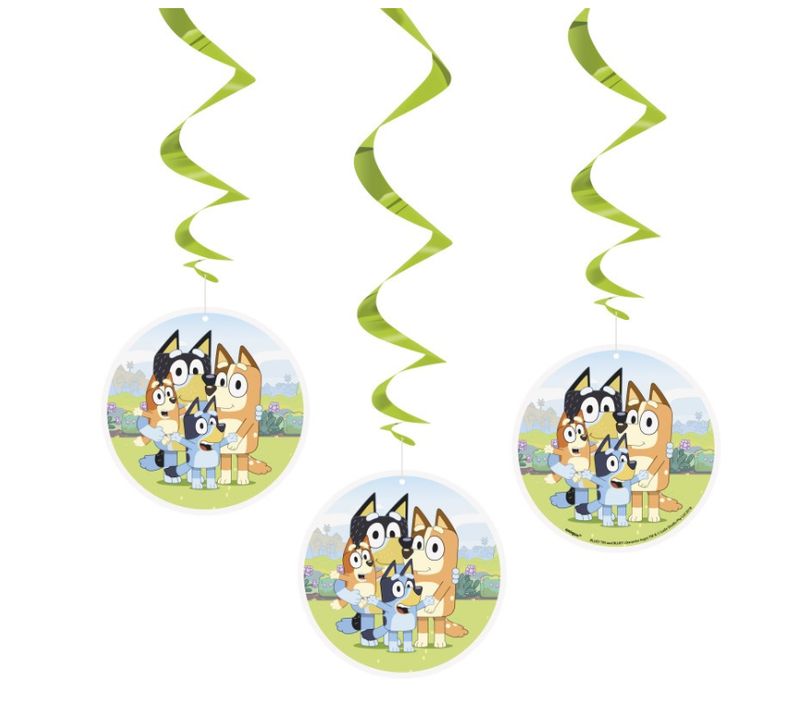 Bluey Dizzy Danglers 3Ct