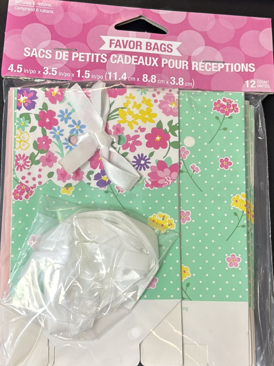 FLORAL TEA PARTY FAVOR BAGS