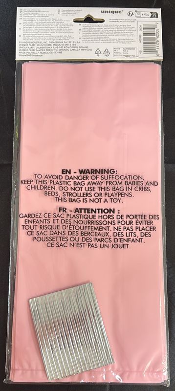 Cello Bags Pastel Pink 30Ct
