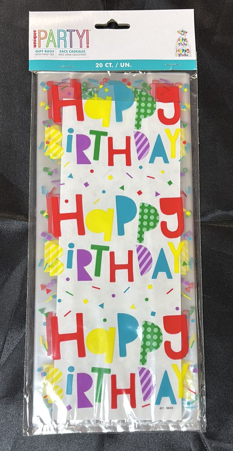 CELLO BAGS COLORFUL HAPPY BIRTHDAY