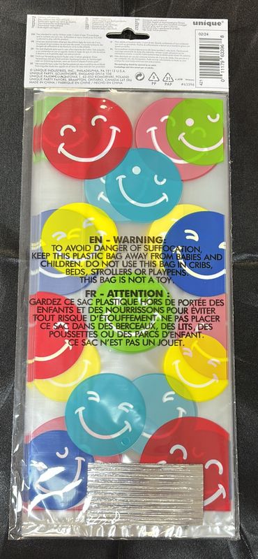 Cello Bags Colorful Happy Birthday Face