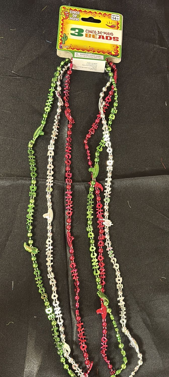 CINCO DE MAYO BEADS 3CT