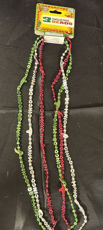 CINCO DE MAYO BEADS 3CT