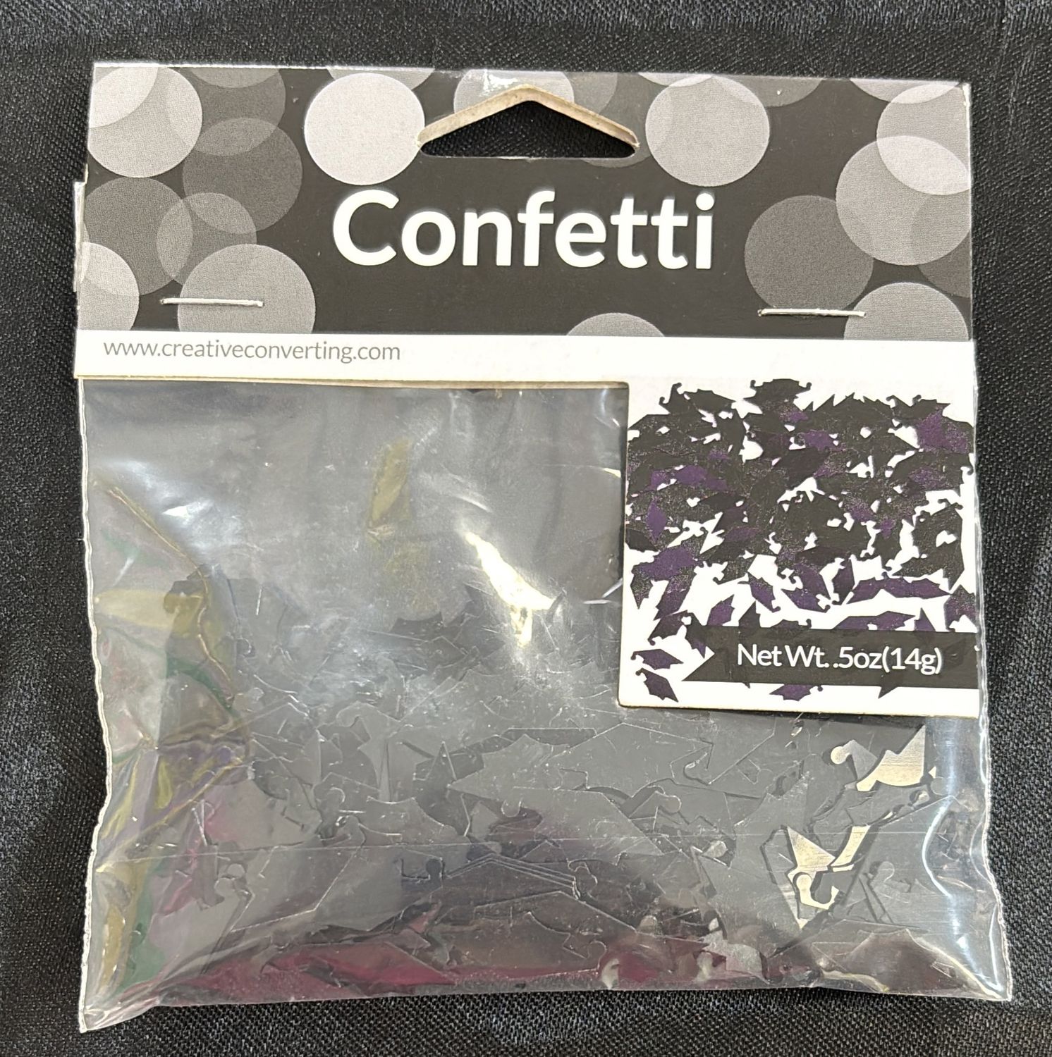 CONFETTI GRAD CAPS BLACK
