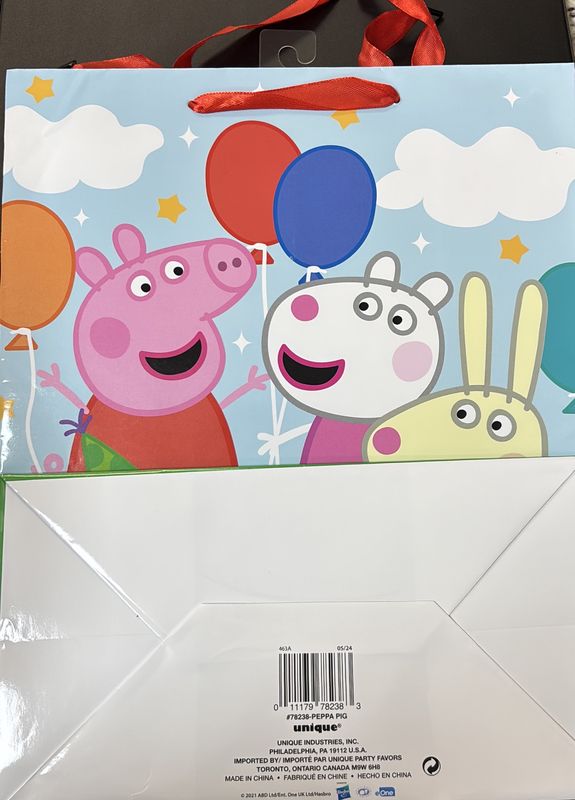 Gift Bag Large Peppa Pig
