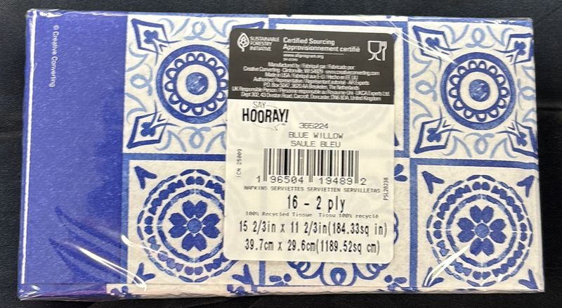 Blue Willow Guest Towel