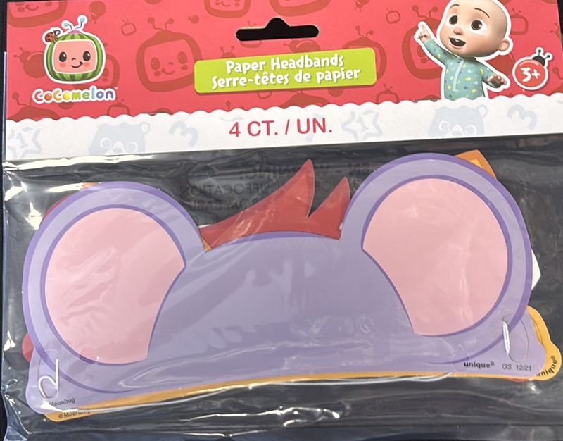 HEADBAND COCOMELON 4CT