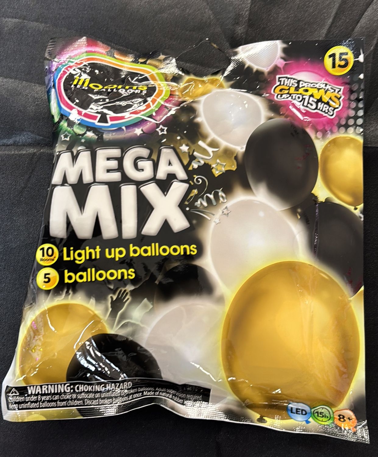LIGHT UP BALLOONS 15PK