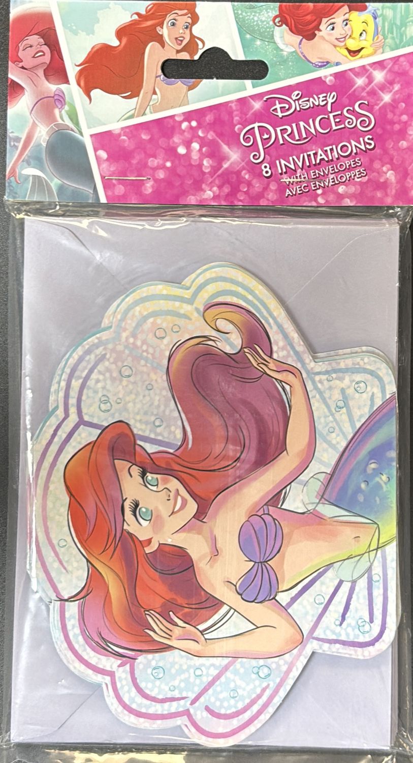 INVITATION LITTLE MERMAID ARIEL