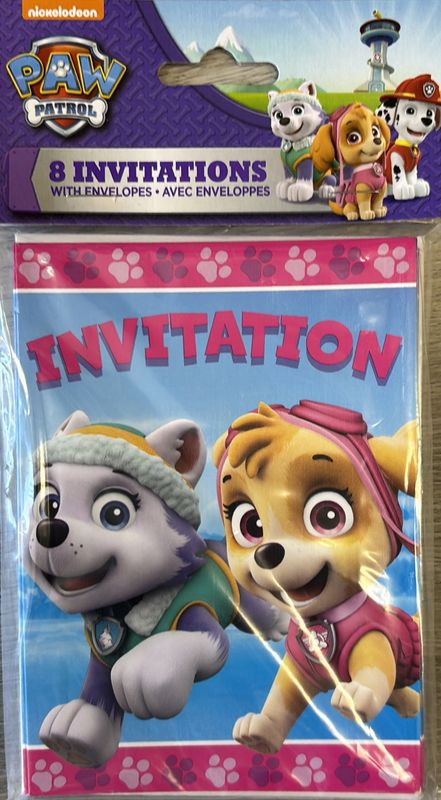 INVITATION PAW PATROL