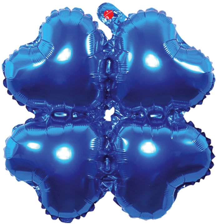 Light Blue 18" Clover Shape Balloons