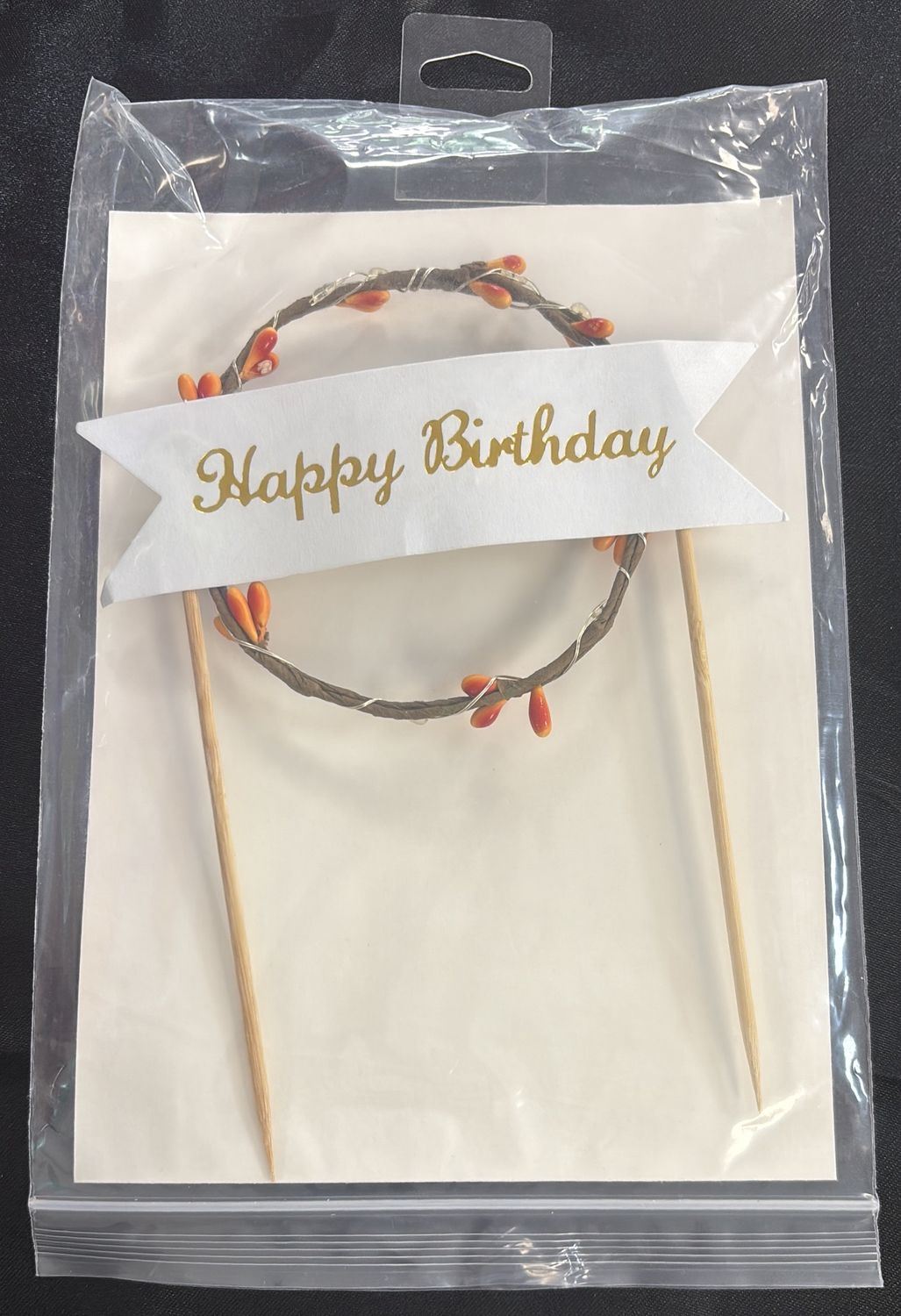 LIGHT UP HBD TOPPER W LED LIGHT