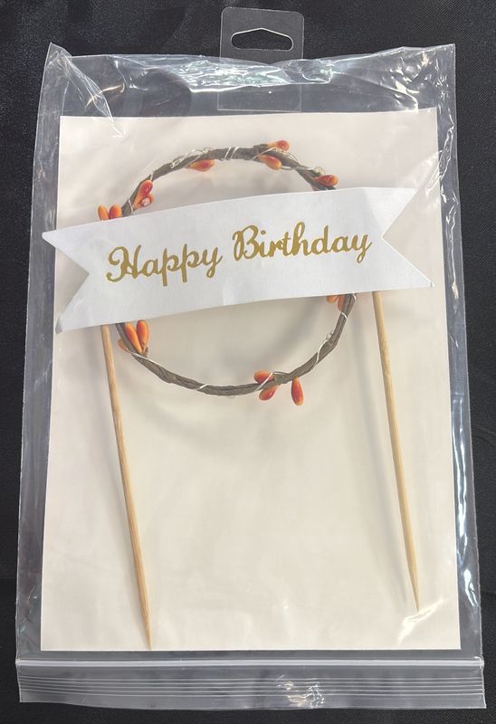 LIGHT UP HBD TOPPER W LED LIGHT