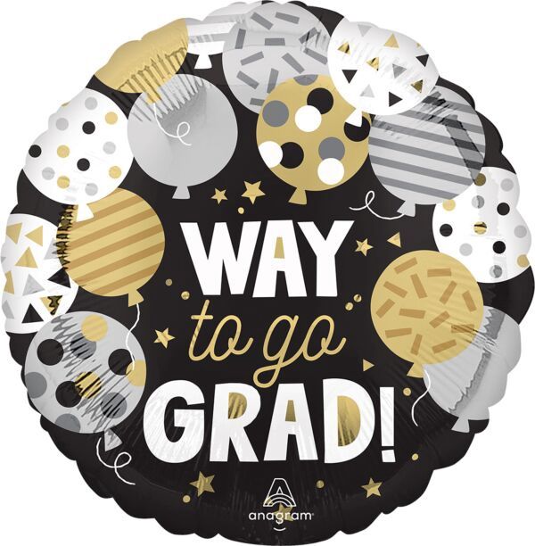 18" Way To Go Grad Balloons