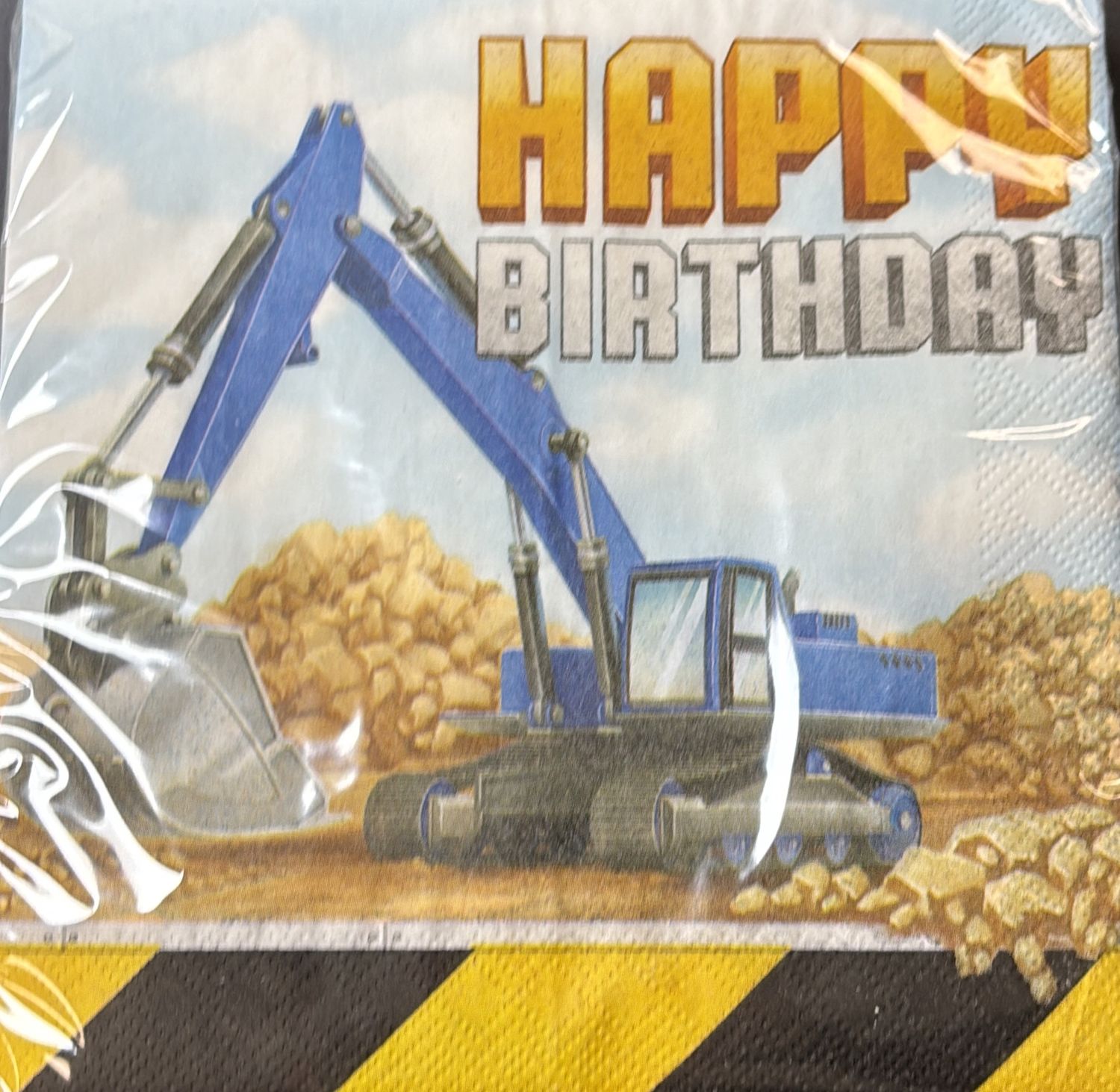 BIG DIG LUNCHEON NAPKIN HBD