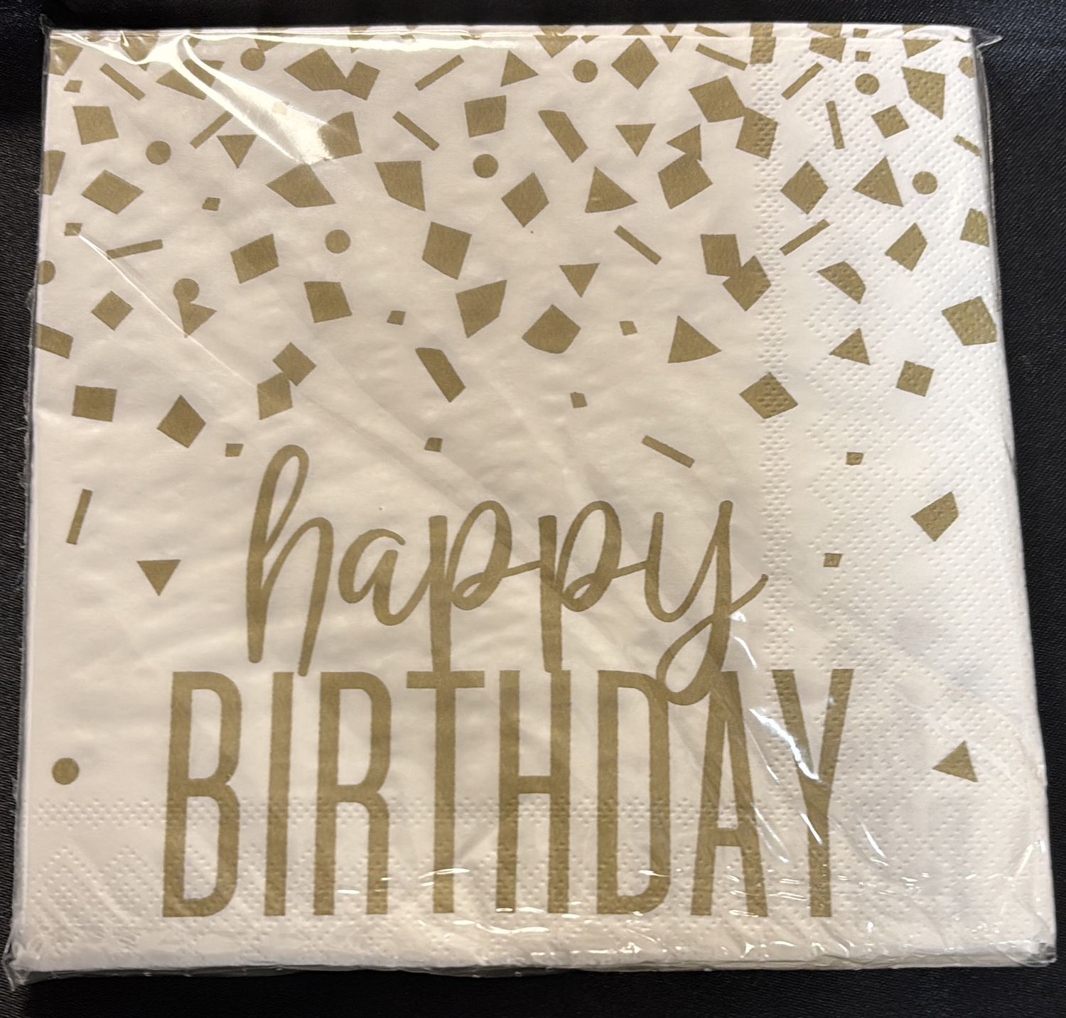 LUNCHEON NAPKIN CONFETTI GOLD