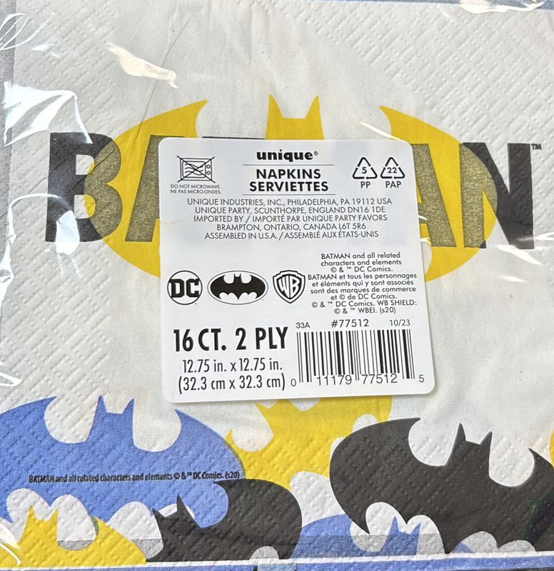 Batman Luncheon Napkin