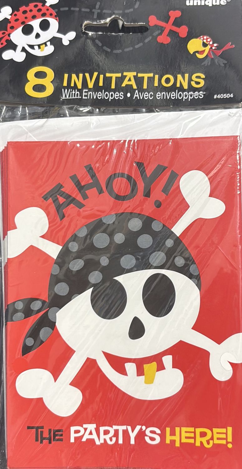INVITATION AHOY PIRATE
